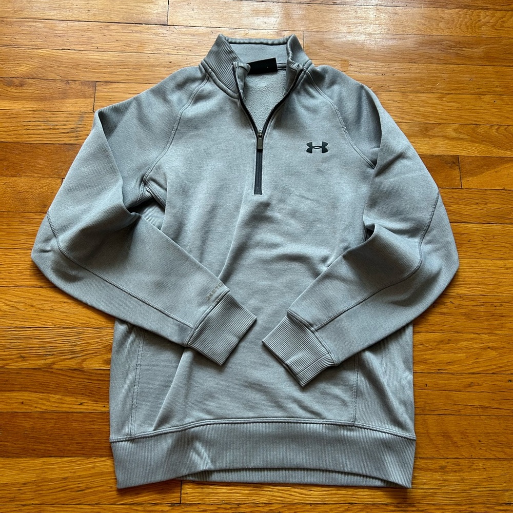 Men’s under armour grey quarter zip